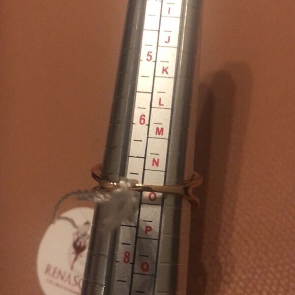 ZIRCONIA VERSATILE RING + ROSE GOLD PLATED size 7 & 8 - Picture 10 of 12